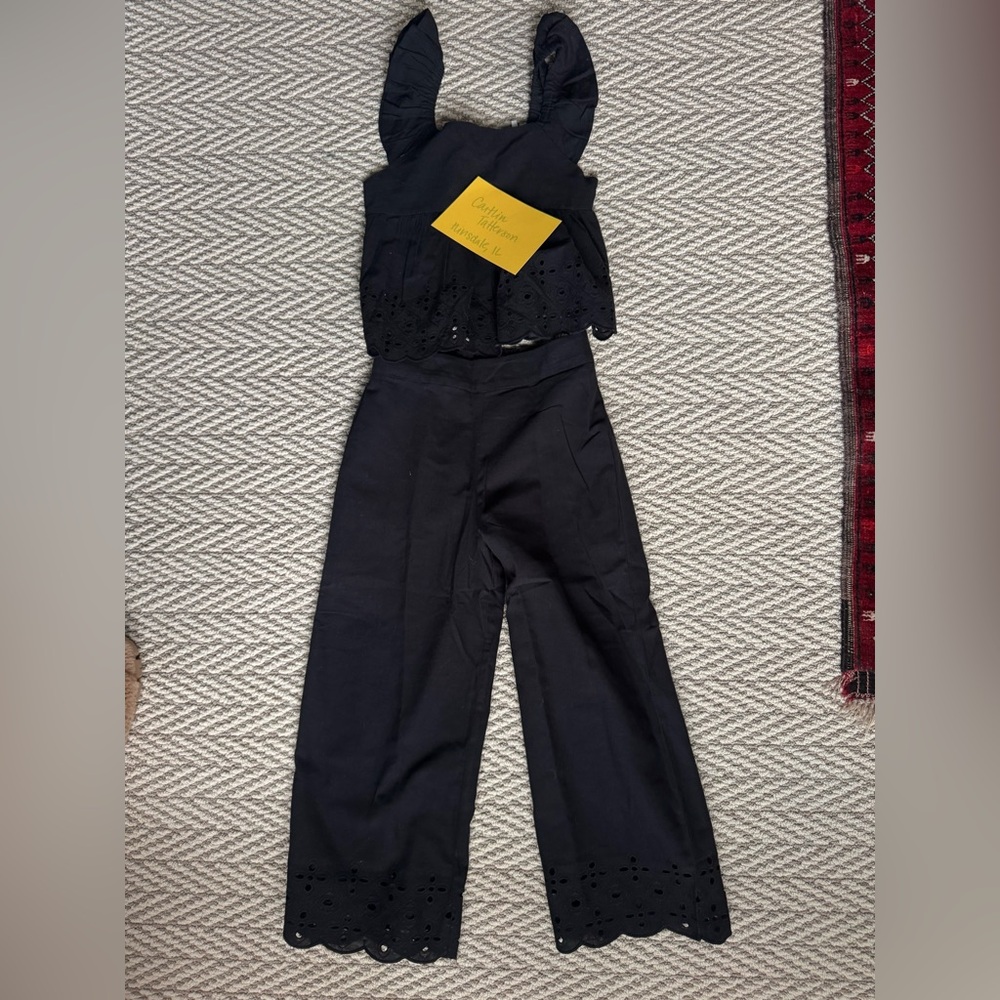 Mayoral Girls 100% cotton eyelet matching set